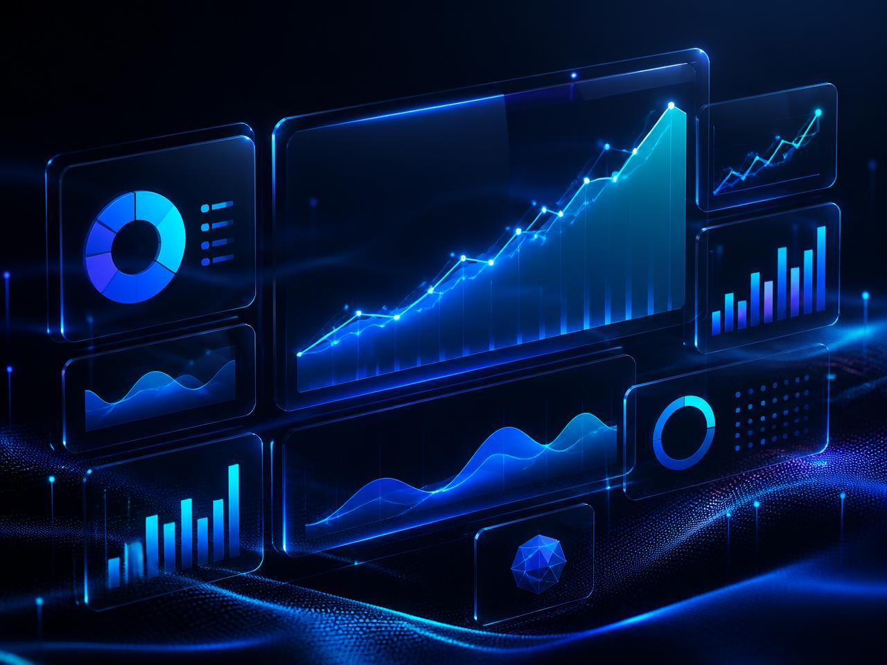 AI advertising performance dashboard showing campaign growth metrics